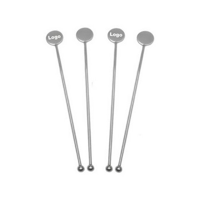 7" Stainless Steel Cocktail Swizzle Stick Beverage Coffee Stirrers