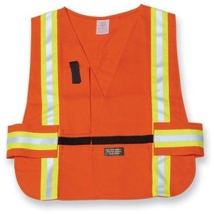 5 Point Tear-Away Orange Safety Vest