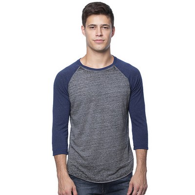 Unisex Triblend Raglan Baseball Burnout Wash Shirt