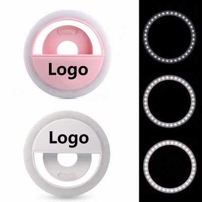 USB Chargeable Selfie Cell Phone Light Ring LED Lights