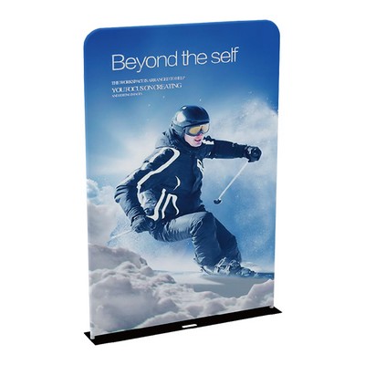 5Ft Steel Plate Banner Stand Graphic Kit