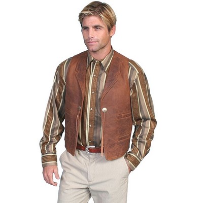 Men's Concho Tie Vest