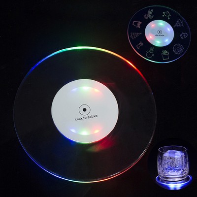 Round LED Drink Coaster Round LED Drink Coaste