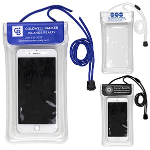 "Yuba" Clear Touch Through Floating Water Resistant Cell Phone & Accessory Pouch