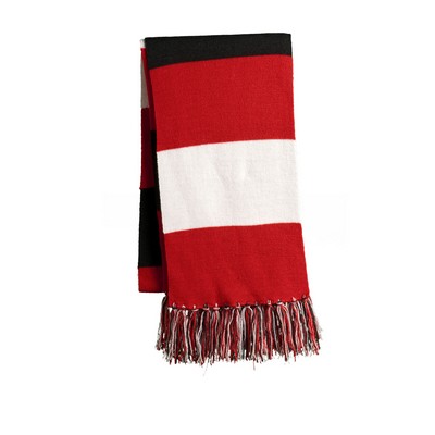 Spectator Scarf, Red/White/Black