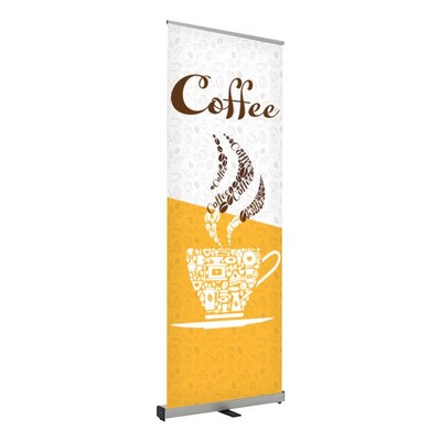 Coffee Pre Printed Roll Fx Banner 24" x 80" - Design 2