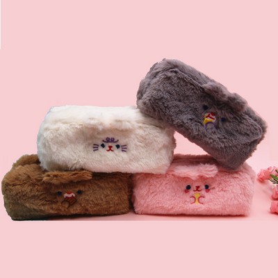 Furry School Pouch Pen Holder