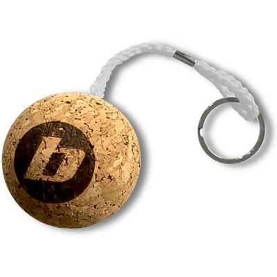 Floatie Recycled Cork Keychains - Round (Ball)