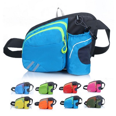 Sports Waist Bag with Water Bottle Holder