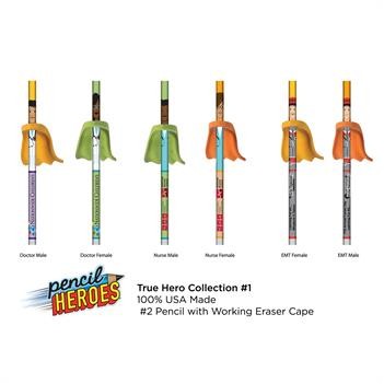 Pencil Hero Healthcare w/Cape Eraser