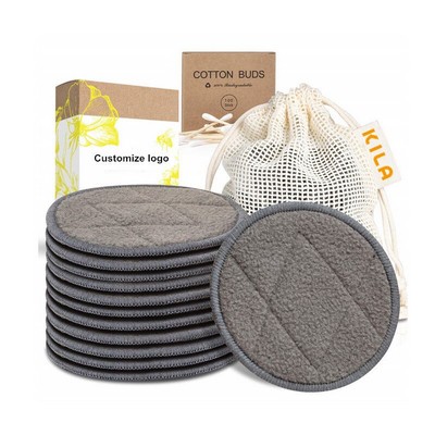 Charcoal Bamboo Reusable Makeup Remover Pads