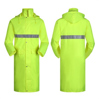 Waterproof Safety Raincoat with High Vision