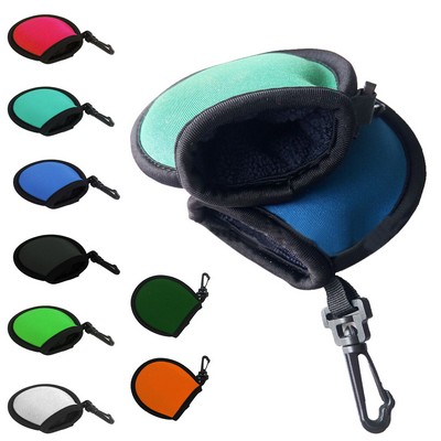 Golf Ball Cleaning Pouch With Clip