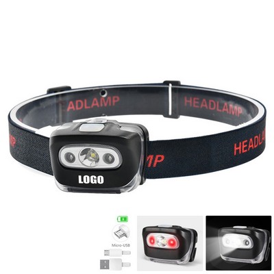 Rechargeable Head Flashlight Lamp