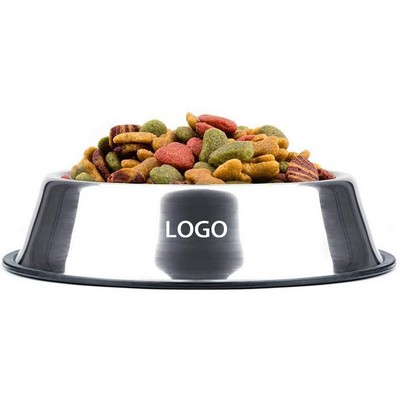 10" Stainless Steel Pet Dog Water And Food Bowl