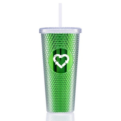 24 oz Bux Metallic Recycled Tumbler