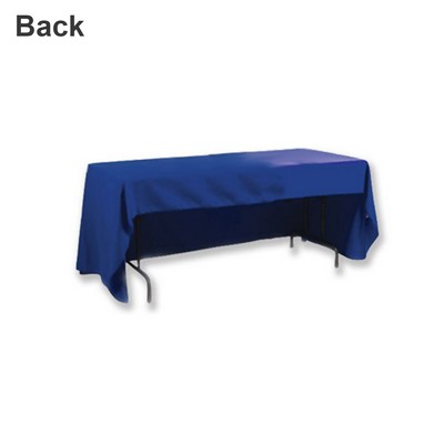 6 Ft Dye-Sublimation Open-Back Rectangular Tablecloth