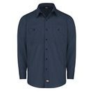 Dickie's® Men's Worktech Ventilated Long Sleeve Shirt w/Cooling Mesh - Dark Navy Blue