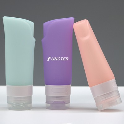 3 OZ Silicone Travel Cosmetics Split Bottles