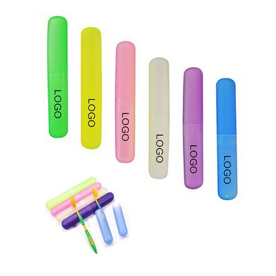 Portable Plastic Toothbrush Case