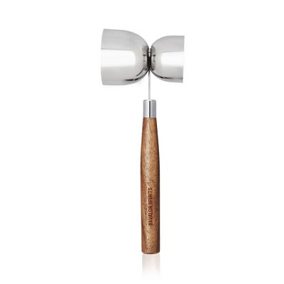 True® Double Jigger with Acacia Handle