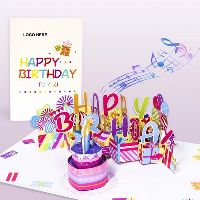 3D Paper Wonder Pop Up Birthday Card