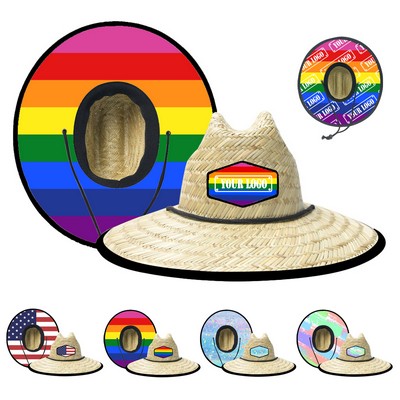 Rainbow Straw Hat