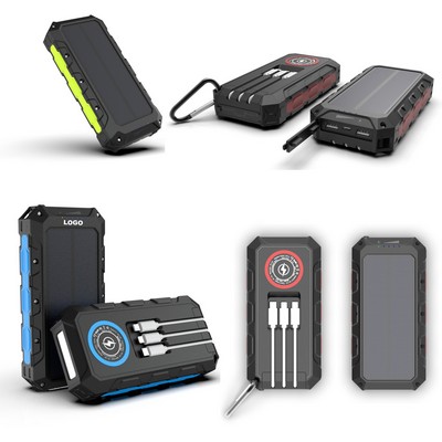 30,000mAh Fast Phone Charger Solar Power Bank