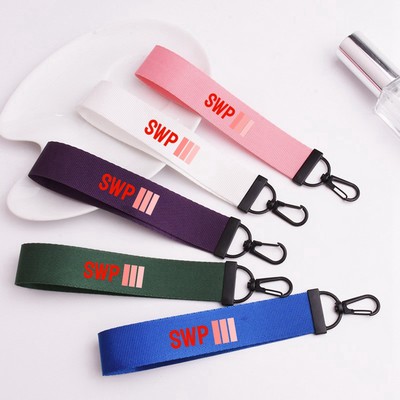 Custom Webbing Ribbon Keychains