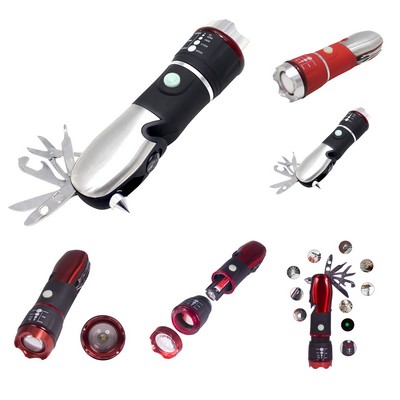 8-in-1 Tactical Pro Flashlight And Multi-tool