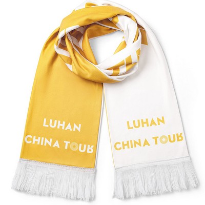 Full Sublimation Velvet Scarf with Tassel - 57"x6.7"