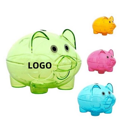 Mini Cute Transparent Piggy Bank