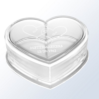 Acrylic Heart Box Award