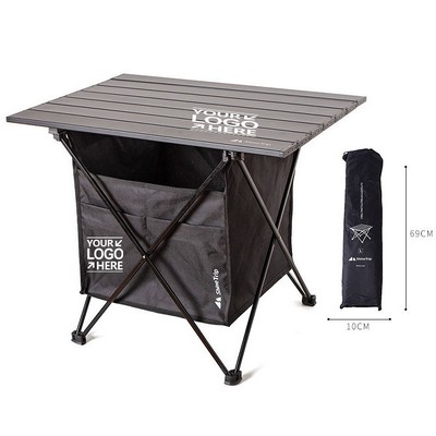 Floding Camping Table w/Storage Bag & Aluminum Table Top