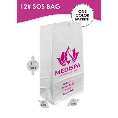 12# SOS Bag With One Color Printing