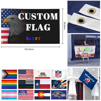 Custom Flag 3x5 Ft For Outdoors