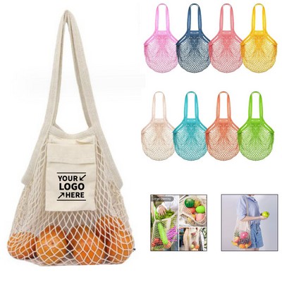 Ecology Reusable Cotton Mesh Grocery Bags