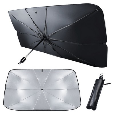 Foldable car sunshade umbrella