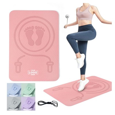 TPE 1CM Jump Rope Yoga Skipping Mat