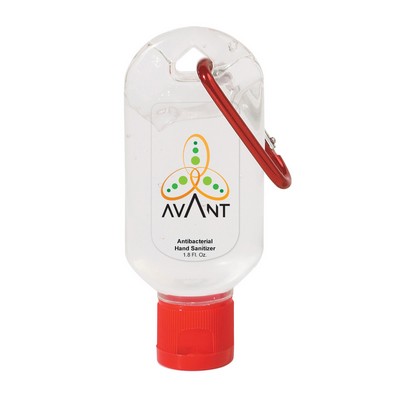 1.8 OZ. hand sanitizer with carabiner