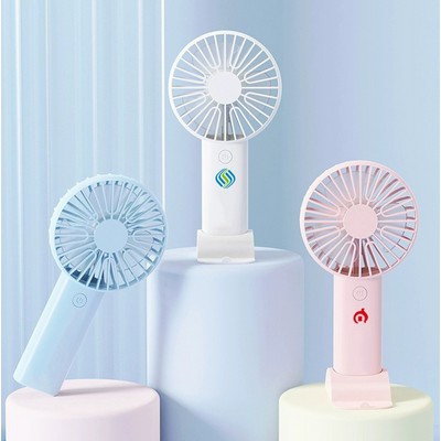 3 Levels Wind Speed Handheld Fan Rechargeable Mini Fan