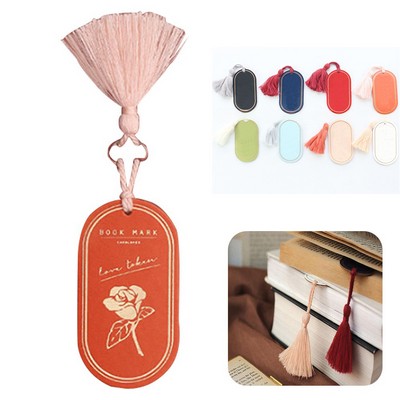 Leather Tassel Bookmark