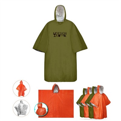 Emergency Survival Rain Poncho