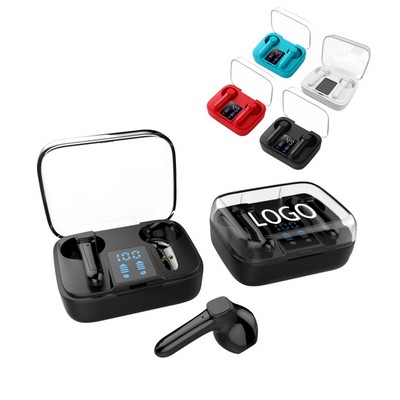 True Wireless Earbuds TWS Bluetooth Transparent Cover