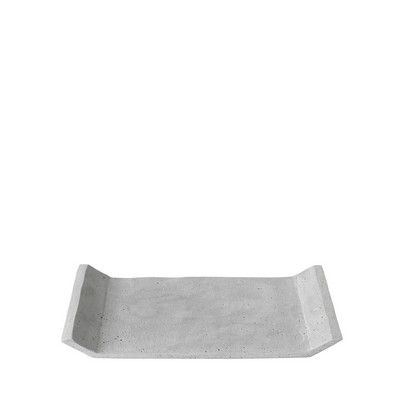 blomus Light Gray Polystone Decorative Tray (12''x8'')