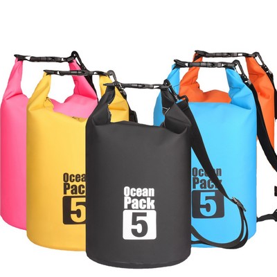 5L Outdoor Waterproof Bag with Shoulder Strap