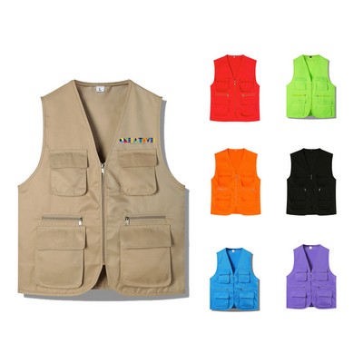 Multi-Pocket Work Vest