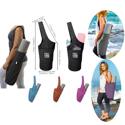 Portable Gym Fitness Yoga Mat Bag Carrier with Adjustable Wide Shoulder Strap