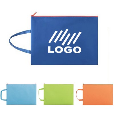 Canvas Waterproof Document Zipper Bag