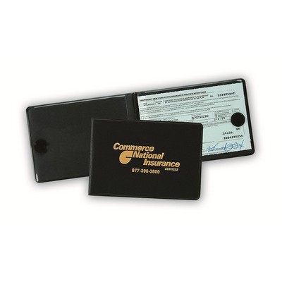 Deluxe Stiff Cover Foldover Insurance Card Holder